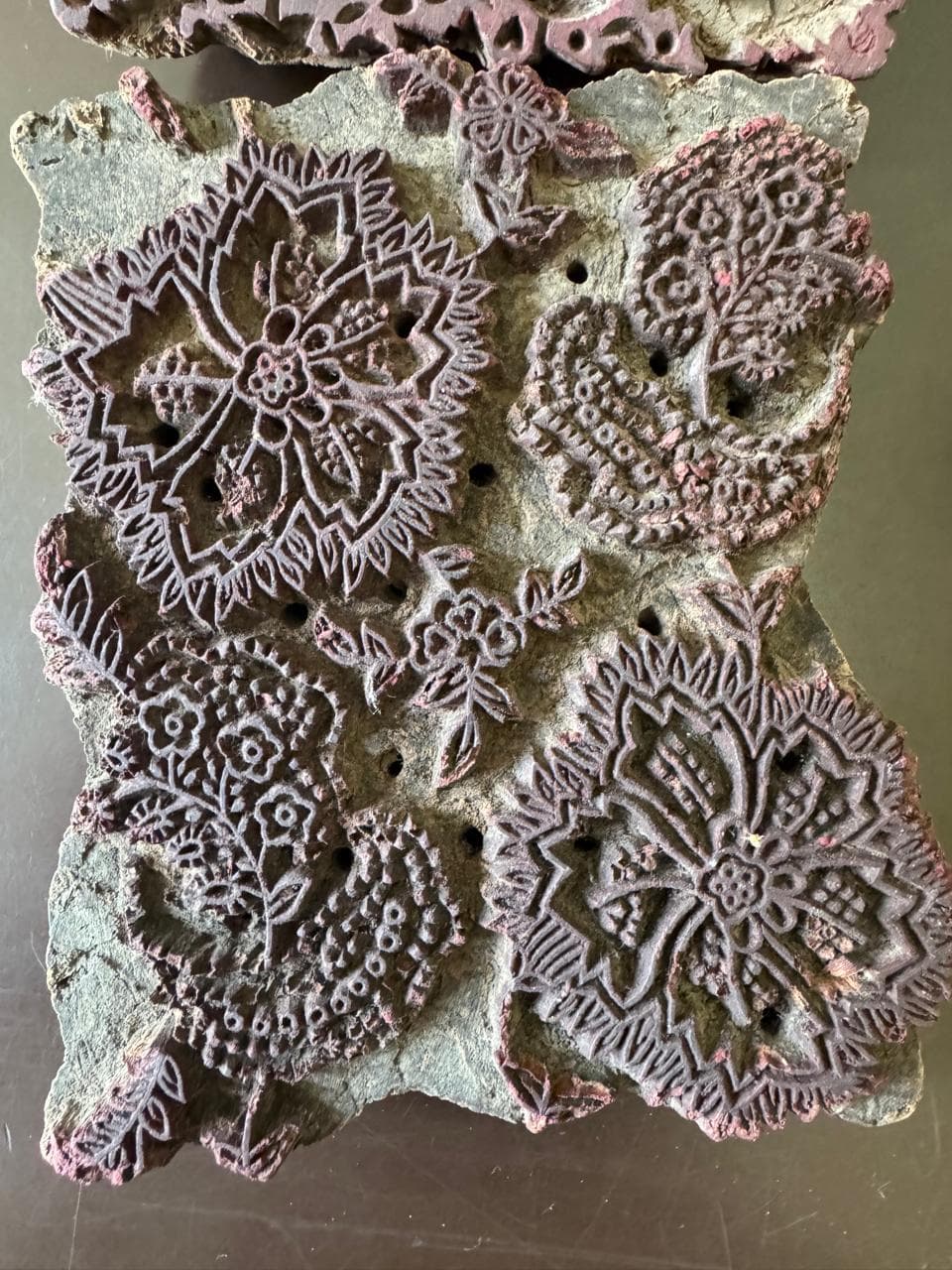 image of a block - rosette (front) - refined